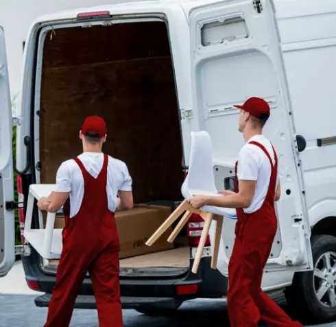 movers loading van